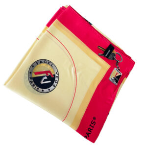 Foulard en soie Bordure rouge
