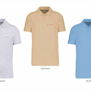 Polos KARIBAN Gris –Sable-Bleu azur Tailles : L-XL-XXL