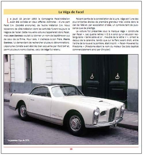 Extrait du livre "FACEL VEGA L'essentiel"