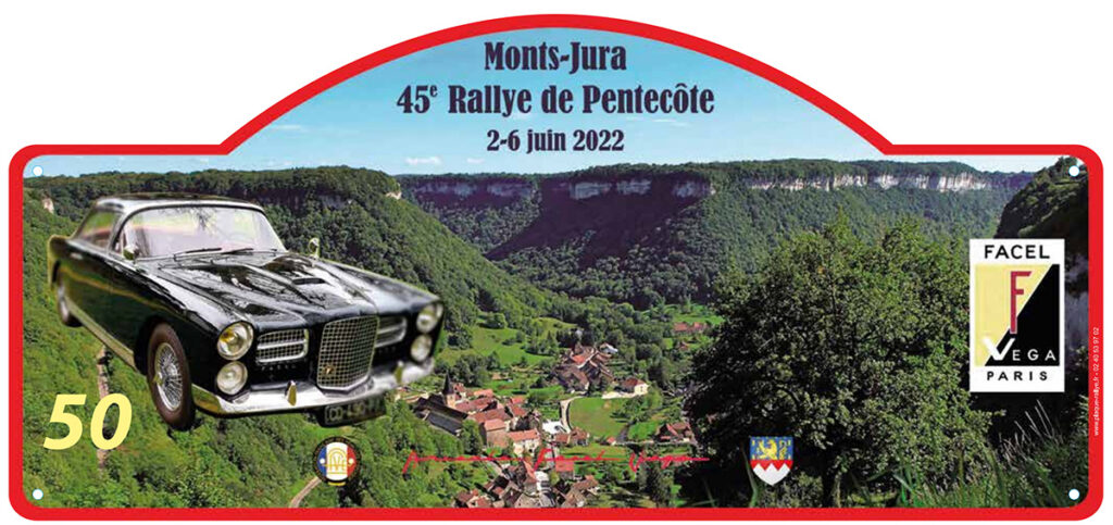 Plaque 45ème Rallye de Pentecote